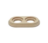 Base en bois double pour interrupteurs/déviateurs et prises