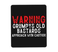 Base en Caoutchouc Tapis de Souris, Attention, Vieux bâtards Grincheux Mouse Pad Antidérapante Tapis de Gaming pour Joueurs Professionnels Ordinateur Souris