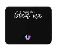 Base en Caoutchouc Tapis de Souris de Jeu, Annonce de Grossesse Glam ma Glamma Nouvelle Grand-mère Gaming Mousepad Antidérapante Tapis de Bureau pour Souris Ordinateur PC