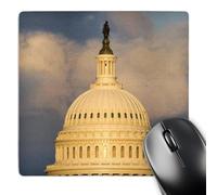 Base en Caoutchouc Tapis De Souris De Jeu Dôme du Capitole des États-Unis, Washington D.C. 25X30Cm, Gamer Mouse Pad Résistant À Usure Tapis De Souris Gaming pour Jeux Joueurs Professionnels