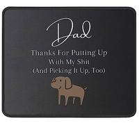 Base en Caoutchouc Tapis de Souris d'Ordinateur, Papa, Merci d'avoir mis en Place Mousepad résistant à Usure Tapis de Bureau pour PC Souris Ordinateur