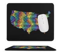 Base en Caoutchouc Tapis de Souris Égalité pour Tous Drapeau des États-Unis Mousepad Mouse Pad 25x30cm pour Joueurs Professionnels,PC,Les capteurs de Jeu