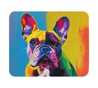 Base en Caoutchouc Tapis de Souris Gaming, Bouvier français Mignon et coloré, Antidérapante Tapis de Souris, Mouse Pad, 25X30cm, Ordinateur, Souris, PC