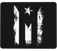 Base en Caoutchouc Tapis de Souris Gaming, Drapeau de Porto Rico, Confort Tapis de Gaming, Souris de Gaming, 25X30cm, Ordinateur, PC, Souris