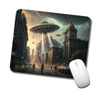 Base en Caoutchouc Tapis De Souris Gaming Invasion Extraterrestre Martienne Et Destruction De La Terre (Science-Fiction) 25X30Cm, Souris De Bureau Confort Tapis Souris pour Claviers