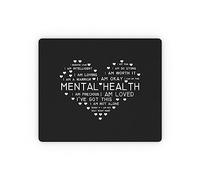 Base en Caoutchouc Tapis de Souris Gaming, Reconnaître Une anomalie psychiatrique du raisonnement cérébral est hilarant Mousepad Antidérapante Tapis de Souris Gamer pour PC Bureau Jeux