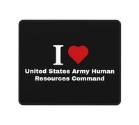Base en Caoutchouc Tapis de Souris, I Love Le Commandement des ressources humaines de l'armée américaine, Confort Tapis de Souris Gamer, Mousepad, 25X30cm, Bureau, PC, Souris