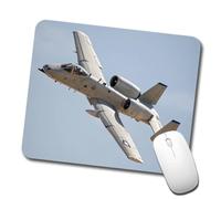 Base en Caoutchouc Tapis de Souris Un Avion américain A-10 Thunderbolt II Warthog en vol Gaming Mousepad Mousepad 25x30cm pour Ordinateur,Jeux,Bureau