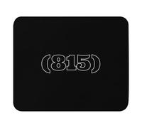 Base en Caoutchouc Tapis Souris, Code téléphonique 815 Rock Indiquant des emplacements régionaux hilarants Mousepad Confort Tapis de Gaming pour PC Joueurs Professionnels Bureau