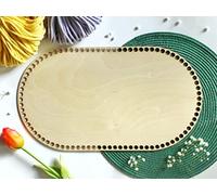 Base en contreplaqué, 70 x 35 cm, différentes tailles, fond de panier, panier à crochet, base en bois naturel, base en bois naturel, accessoires pour le tressage du panier