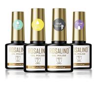 Base Et Top Coat Semi-Permanent Vernis Glossy Matt Top Coat Primer Ongles Uv Led 4Pcs 8Ml Pour La Conception D'Ongles En Gel[YG1415]