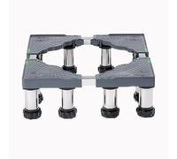 Base extraíble para lavadora, base ajustable de 45 a 70 cm, para secadora, frigorífico, alta resistencia, amortiguador y reducción de ruido (12 pies de ventosa)