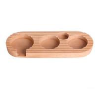 Base fonctionnelle en bois de hêtre avec 4 rainures pour poignées de 51 mm, 53 mm et 58 mm pour un fonctionnement fluide dans n'importe quelle configuration de cuisine (51/53 mm)