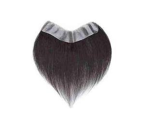 Base Front délié V-forme cheveux humains postiche naturelle peau mince Base Patch Remplacement Système(3x16cm)