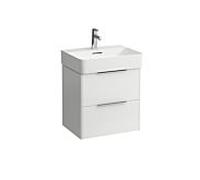 LAUFEN Base pour meuble sous-lavabo Val, 2 tiroirs, 530x390mm, H4021921102611, Couleur: Blanc brillant