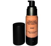 Base liquide 100% naturel, biologique, végétalien, à base d'aloès, crème solaire naturelle, sans gluten, sans cruauté, fabriqué aux États-Unis, 1 fl oz. (miel)