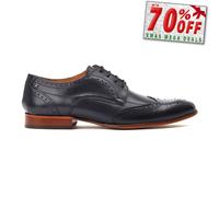 Base London Barbera Chaussures Formelles En Cuir Pour Hommes Noires