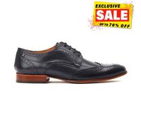 Base London Barbera Chaussures Formelles En Cuir Pour Hommes Noires