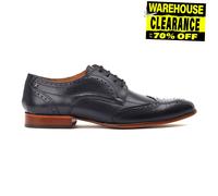 Base London Barbera Chaussures Formelles En Cuir Pour Hommes Noires