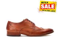 Base London Barbera Chaussures Formelles En Cuir Pour Hommes Tan