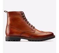 Base London Boone Hommes Cuir Smart Décontracté Mode Richelieu Bottines Fauve