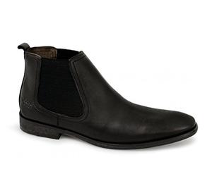 Base London Bottes safran pour homme, Noir ciré., 43 EU