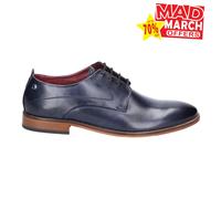 Base London Hommes Texte Délavé Smart Décontracté Habillé Mode Derby Marine