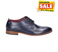 Base London Chaussures Derby Formelles Décontractées Pour Hommes En Denim Marine