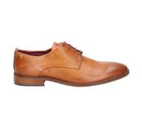 Base London Hommes Texte Délavé Smart Décontracté Habillé Mode Derby Shoes Fauve