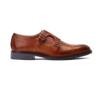 Base London Chaussures Diablo - Cuir moine classique pour hommes - Fauve