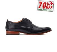 Base London Gambino Chaussures Derby Classiques Pour Hommes Noires