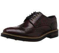 Base London Woburn Hi-Shine Cuir Chaussures Formelles Pour Hommes Designer Bordo