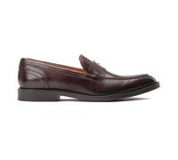 Base London Mocassins Kennedy Homme Cuir à enfiler Classique Marron