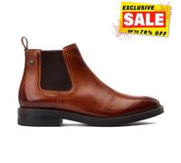 Base London Portland Bottes Chelsea Classiques Pour Hommes À Enfiler Tan