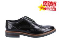 Base London Woburn Hommes Habillé Mode Smart Chaussures Brogues Noir