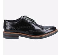 Base London Woburn Hommes Habillé Mode Smart Chaussures Brogues Noir