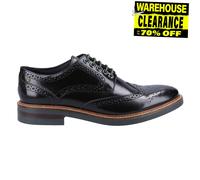 Base London Woburn Hommes Habillé Mode Smart Chaussures Brogues Noir