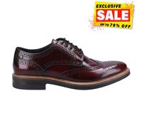 Base London Woburn Hi-Shine Cuir Chaussures Formelles Pour Hommes Designer Bordo