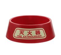 Base Lumineuse pour Extincteur en Plastique, 3 à 8kg, Rouge | Bords Arrondis, Surface Texturée et Support Épaissi, Réduit les Chocs et Limite les Basculements