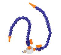 Base magnétique avec connecteur, buse ronde, tuyau de refroidissement en plastique avec interrupteur, tuyau Flexible réglable pour refroidissement de l'eau et de l'hu Double tube 11.8 in Round Nozzle