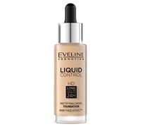 Base matifiante pour le visage Eveline Cosmetics Liquid Control HD, 32 ml, 011 Natural
