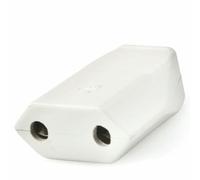 Base mobile blanche de 10 A et 4,8 mm, idéale pour connecter des appareils électriques dans de multiples environnements, garantissant facilité et praticité dans l'utilisation quotidienne de vos