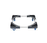 Base mobile de support de réfrigérateur avec 4 roues laveuse-sécheuse Socle Réglable longueur/largeur 47-60cm Chairiot Plateau Support Frigo ?Réduction du Bruit Antichoc (Single wheel)