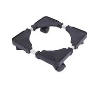 Base Mobile, Support de Réfrigérateur Réglable avec Roulettes, Verrouillable, capacité de Poids 100 Kg 220,5 Lb, pour Distributeur D'eau et Appareil électroménager (BLACK)