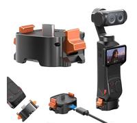Base multifonction à dégagement rapide pour Insta360 Luna Ultra | Construction en alliage d'aluminium, trou de vis 6,35 mm, chargement, transfert de données et compatible multi-support