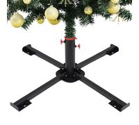 Base Para Árbol De Navidad - Soporte De Hierro, Estructura Fuerte | Estabilizador Compacto | Pie Robusto Con Diseño Antivuelco, Base Sólida Para Árbol Artificial Exterior E Interior (Metal)
