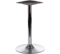 Base/piètement de table chromé pour bureau, hôtel, restaurant SH-4005, diamètre 45 cm, hauteur 71,5 cm