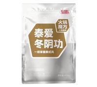 Base pour Fondue Chinoise, 4 Saveurs au Choix, Tom Yum, Soupe Aigre-Dorée, Champignon, Tomate. Préparation Instantanée pour Nouilles, Soupes et Plats(Tom Yum Goong-454g)