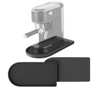 Base pour machine à café, 40 x 20 cm, tapis en silicone avec bord pour machine à café De'Longhi Philips Krups Grundig Filtre, machine à expresso, Ninja Creami, accessoires, antidérapant