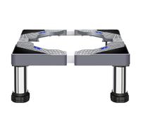 Base pour machine à laver, base de sécheuse en acier inoxydable, piédestaux confortables pour le lavage, pieds de réfrigérateur avec 4 pieds solides, piédestal pour machine à laver pour appareils